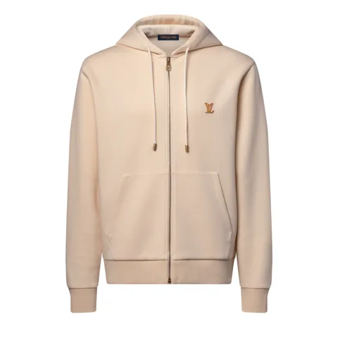 Lv Signature Zip Hoodie